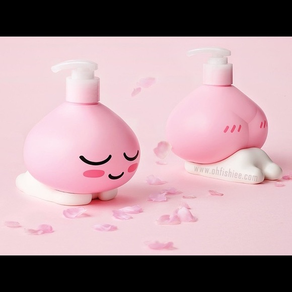 APeach Kakao Friends Pink Peach Soap Moisturizer Dispenser - The Face Shop - Picture 2 of 4